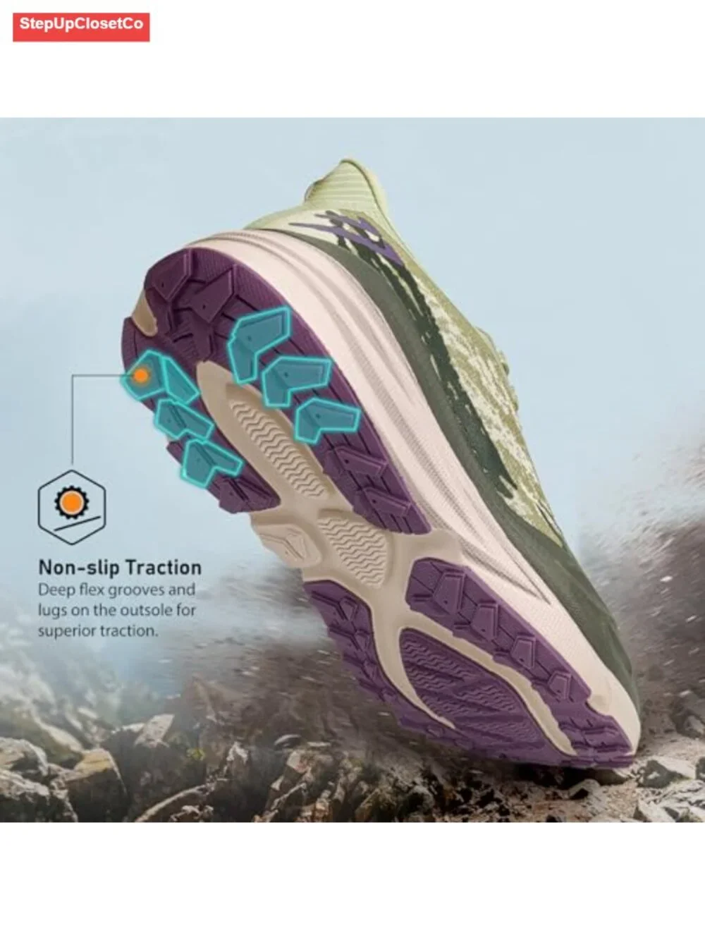 Women's Hiking Shoes Lightweight Breathable Mesh Lace-Up Trail Running Sneakers